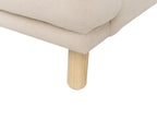 3 Seater Corduroy Sofa Beige TUVE