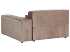 3 Seater Modular Fabric Sofa Brown HELLNAR