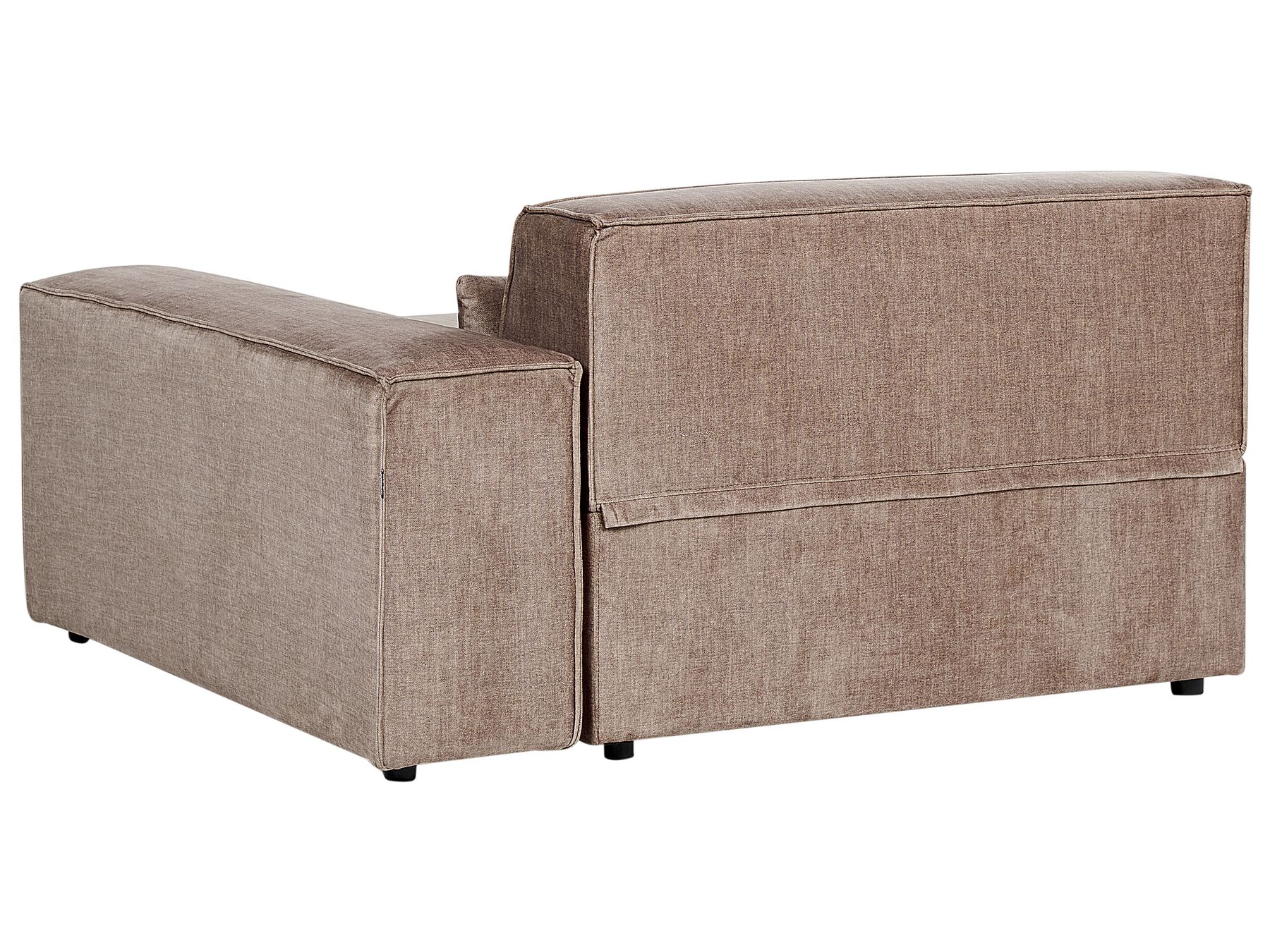 3 Seater Modular Fabric Sofa Brown HELLNAR