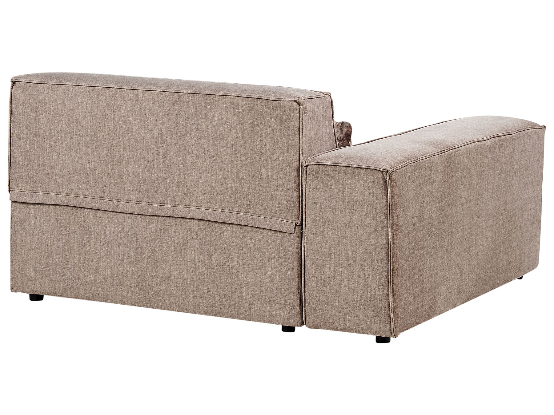 Modular Corner Sofa HELLNAR Fabric Light Brown 2 Seater Left Hand