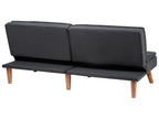 Sofa Bed RONNE Fabric Black 3 Seater