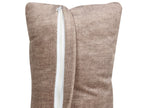 2 Seater Modular Armless Fabric Sofa Brown HELLNAR