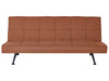 Sofa Bed Fabric Golden Brown 3 Seater