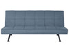 Sofa Bed Fabric Blue 3 Seater