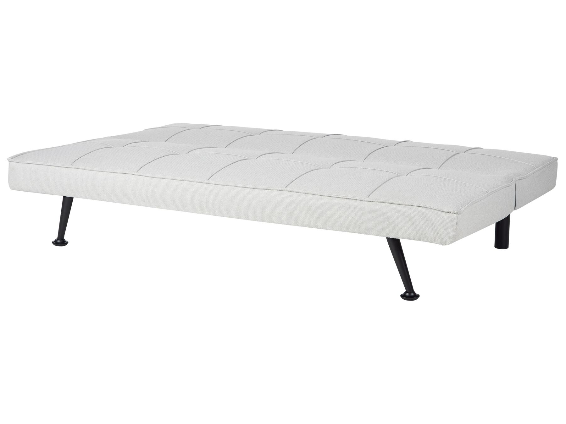 Sofa Bed HASLE Fabric Light Grey 3 Seater
