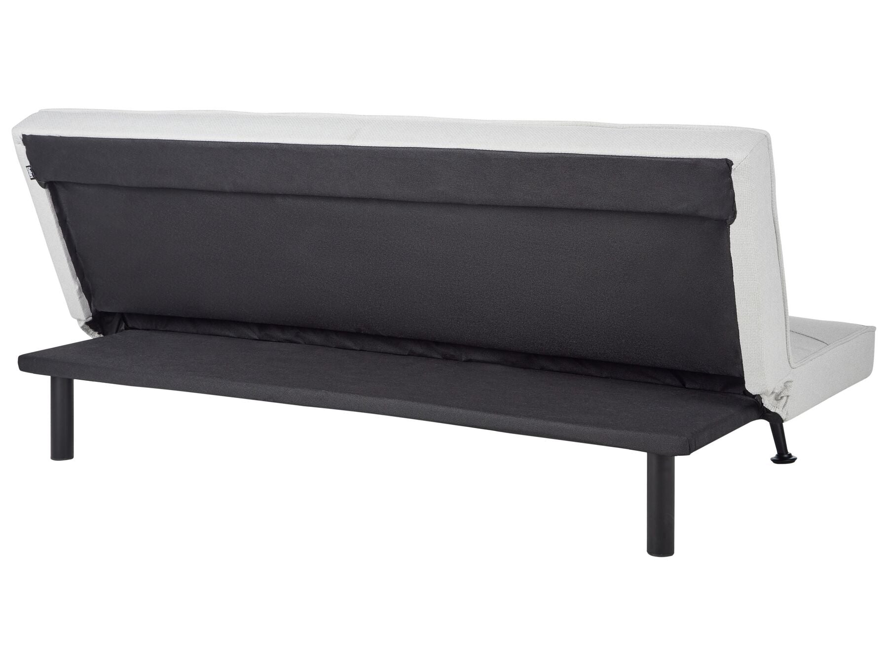 Sofa Bed HASLE Fabric Light Grey 3 Seater