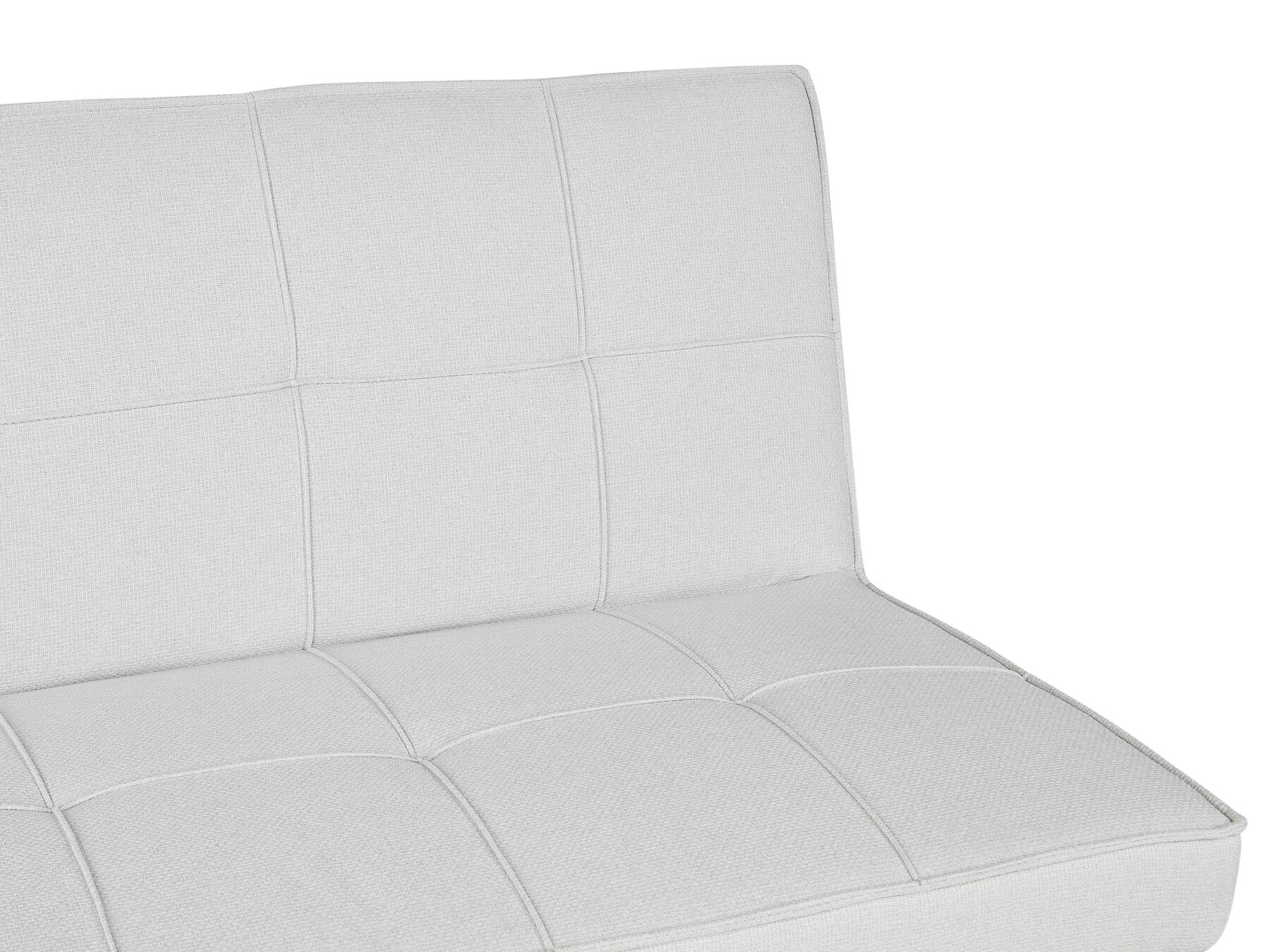 Sofa Bed HASLE Fabric Light Grey 3 Seater