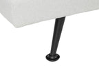 Sofa Bed HASLE Fabric Light Grey 3 Seater