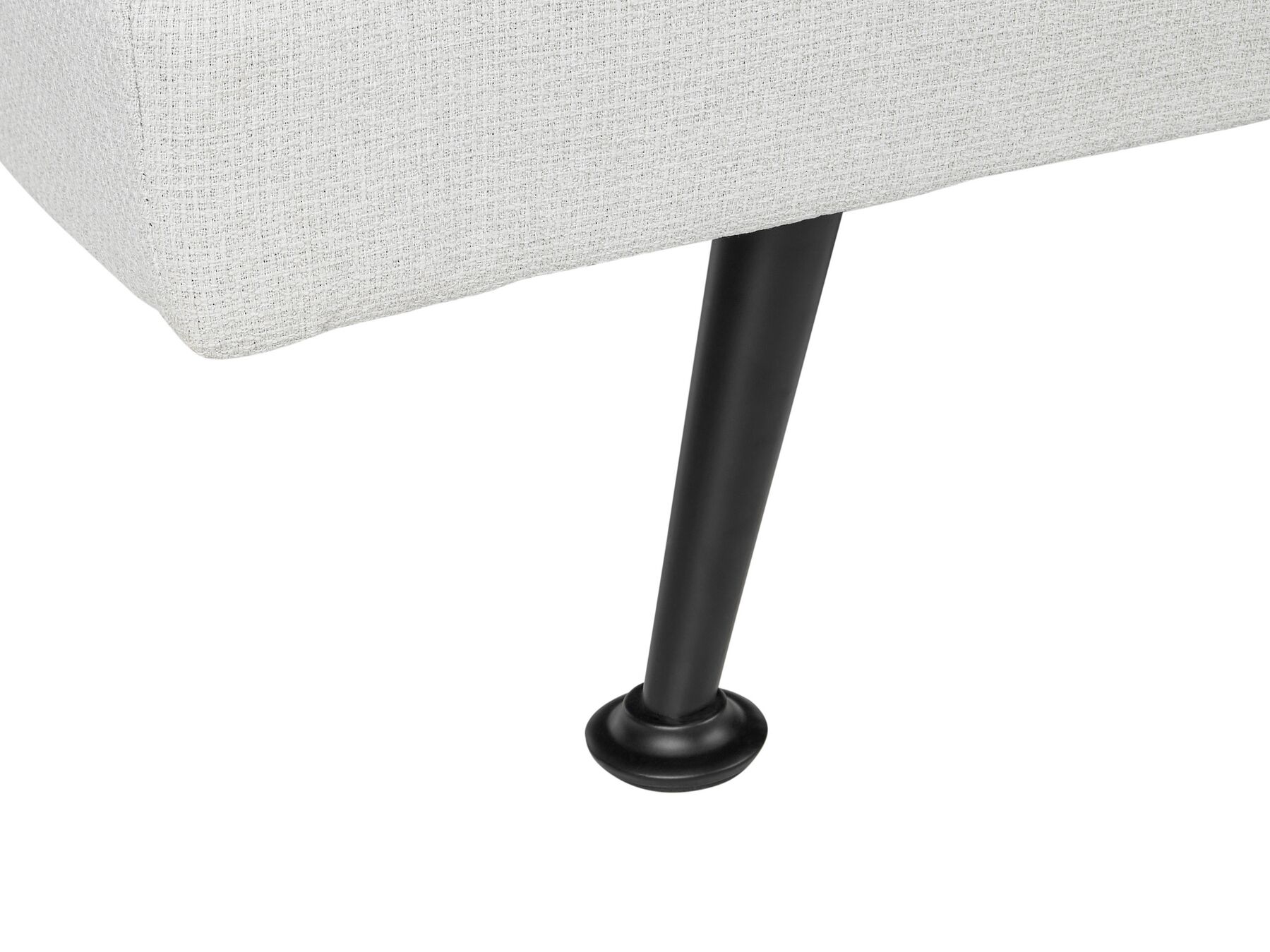Sofa Bed HASLE Fabric Light Grey 3 Seater