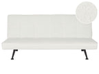Sofa Bed HASLE Boucle White 3 Seater