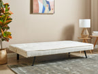 Sofa Bed HASLE Boucle White 3 Seater