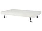 Sofa Bed HASLE Boucle White 3 Seater