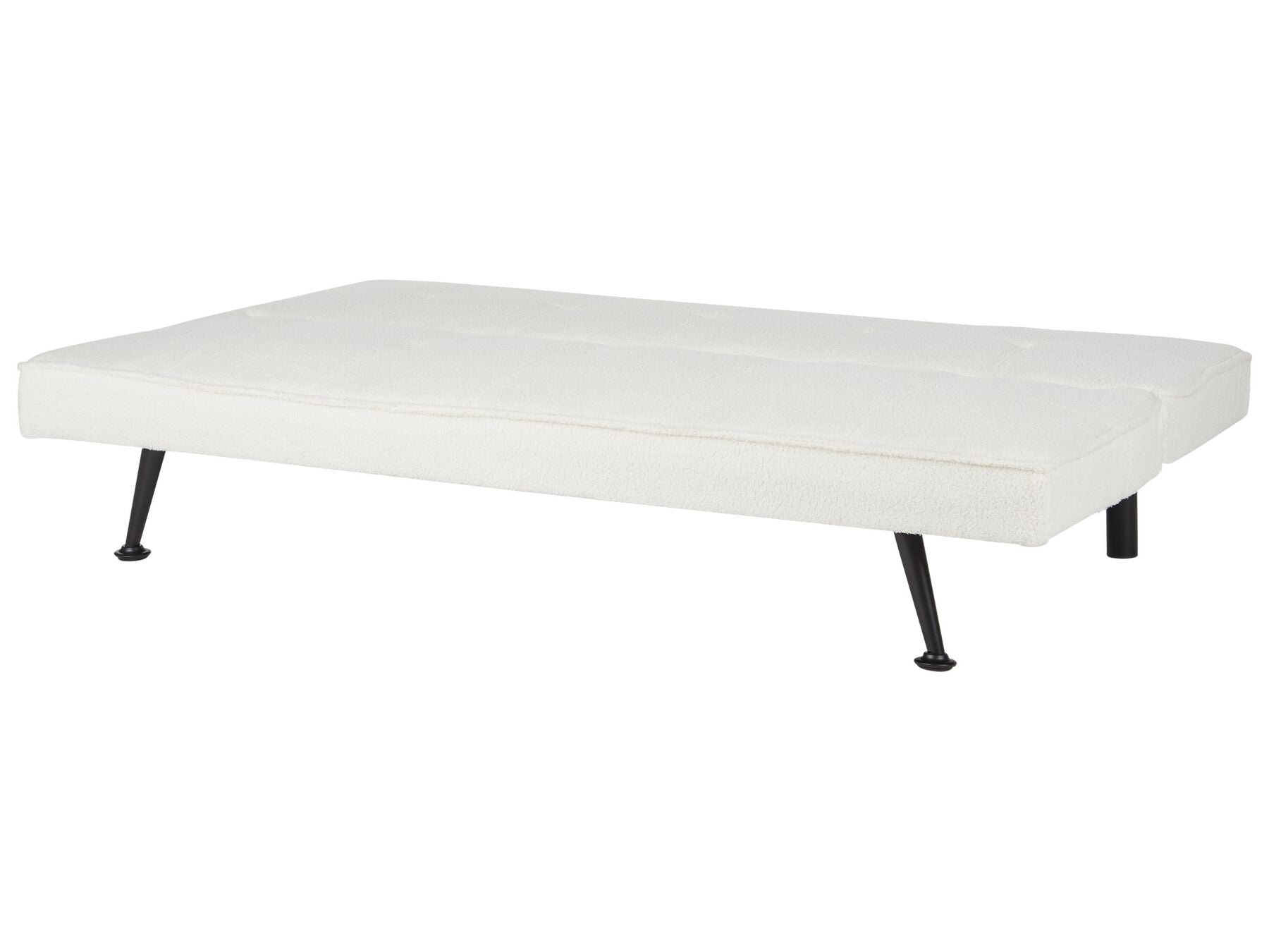 Sofa Bed HASLE Boucle White 3 Seater