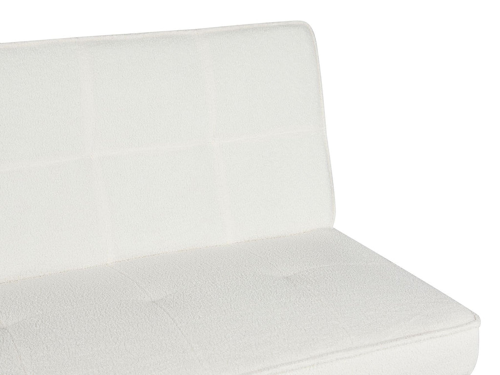Sofa Bed HASLE Boucle White 3 Seater