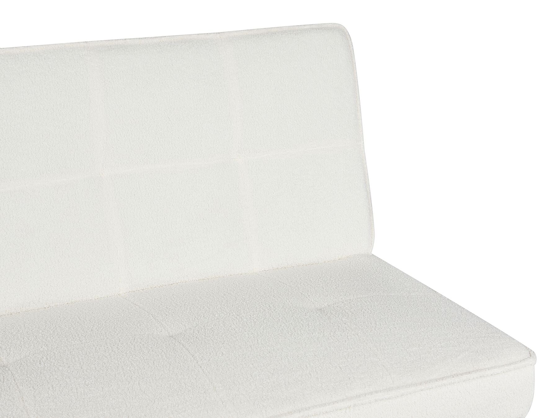 Sofa Bed HASLE Boucle White 3 Seater