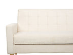 Sofa Bed VEHKOO Fabric Off-White 3 Seater