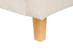 Sofa Bed VEHKOO Fabric Off-White 3 Seater