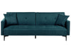 Sofa Bed Fabric Blue 3 Seater