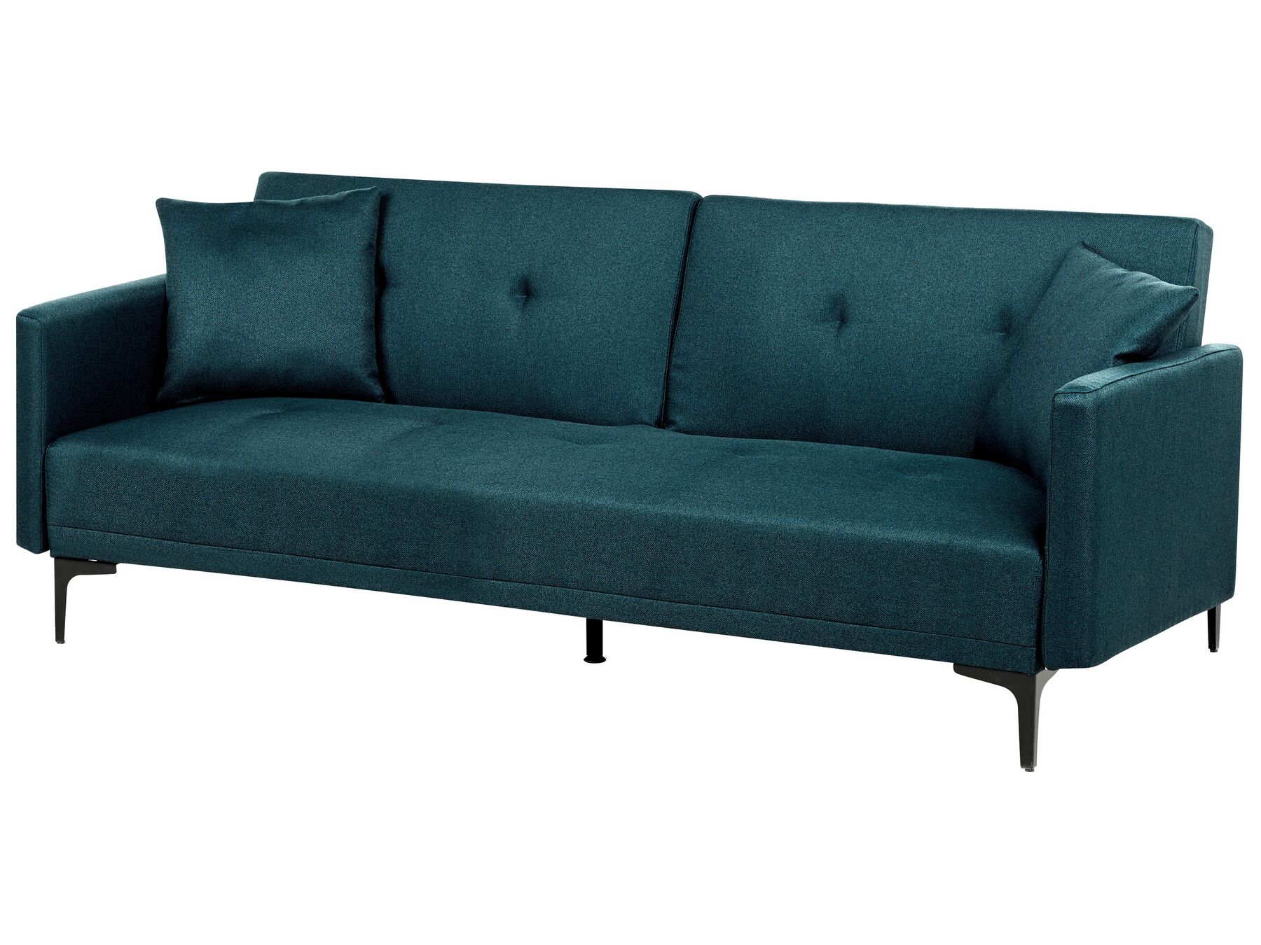 Sofa Bed LUCAN Fabric Blue 3 Seater