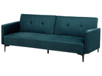 Sofa Bed LUCAN Fabric Blue 3 Seater