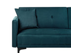 Sofa Bed LUCAN Fabric Blue 3 Seater