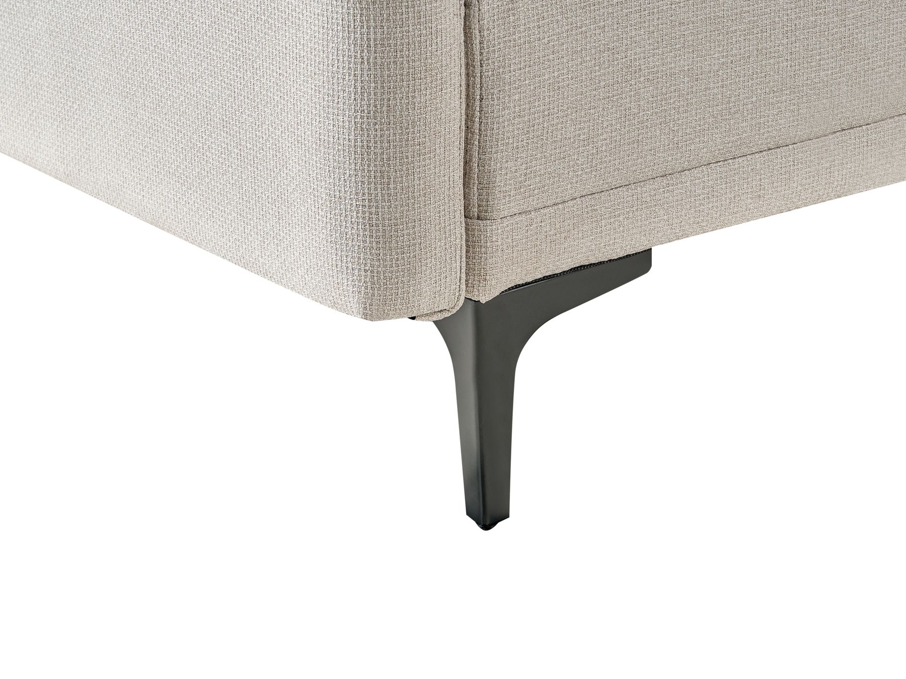 Sofa Bed LUCAN Fabric Light Beige 3 Seater
