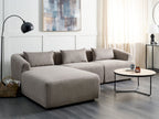 Right Hand Fabric Corner Sofa Taupe SVANSELE