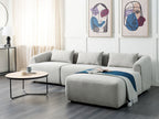 Corner Sofa SVANSELE Fabric Grey 3 Seater Left Hand