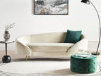 Velvet Sofa Beige SAVAR