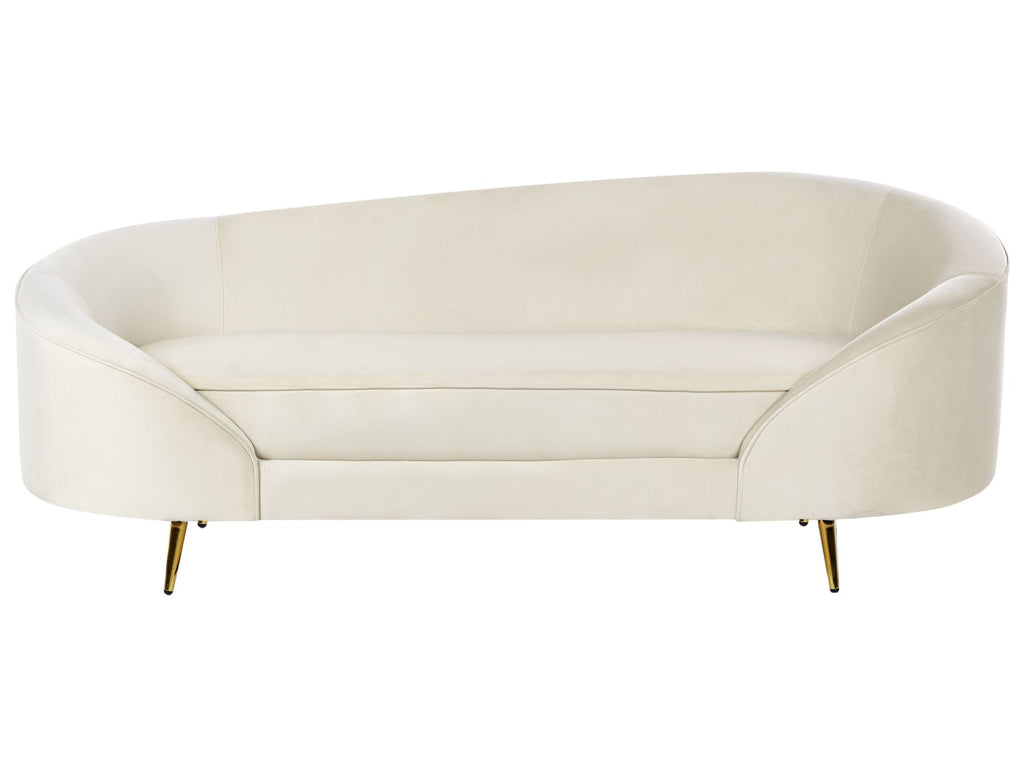 Velvet Sofa Beige SAVAR