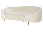 Velvet Sofa Beige SAVAR