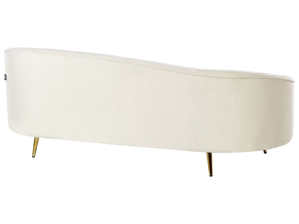 Velvet Sofa Beige SAVAR