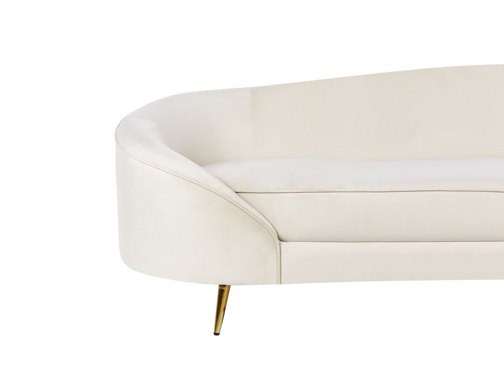 Velvet Sofa Beige SAVAR