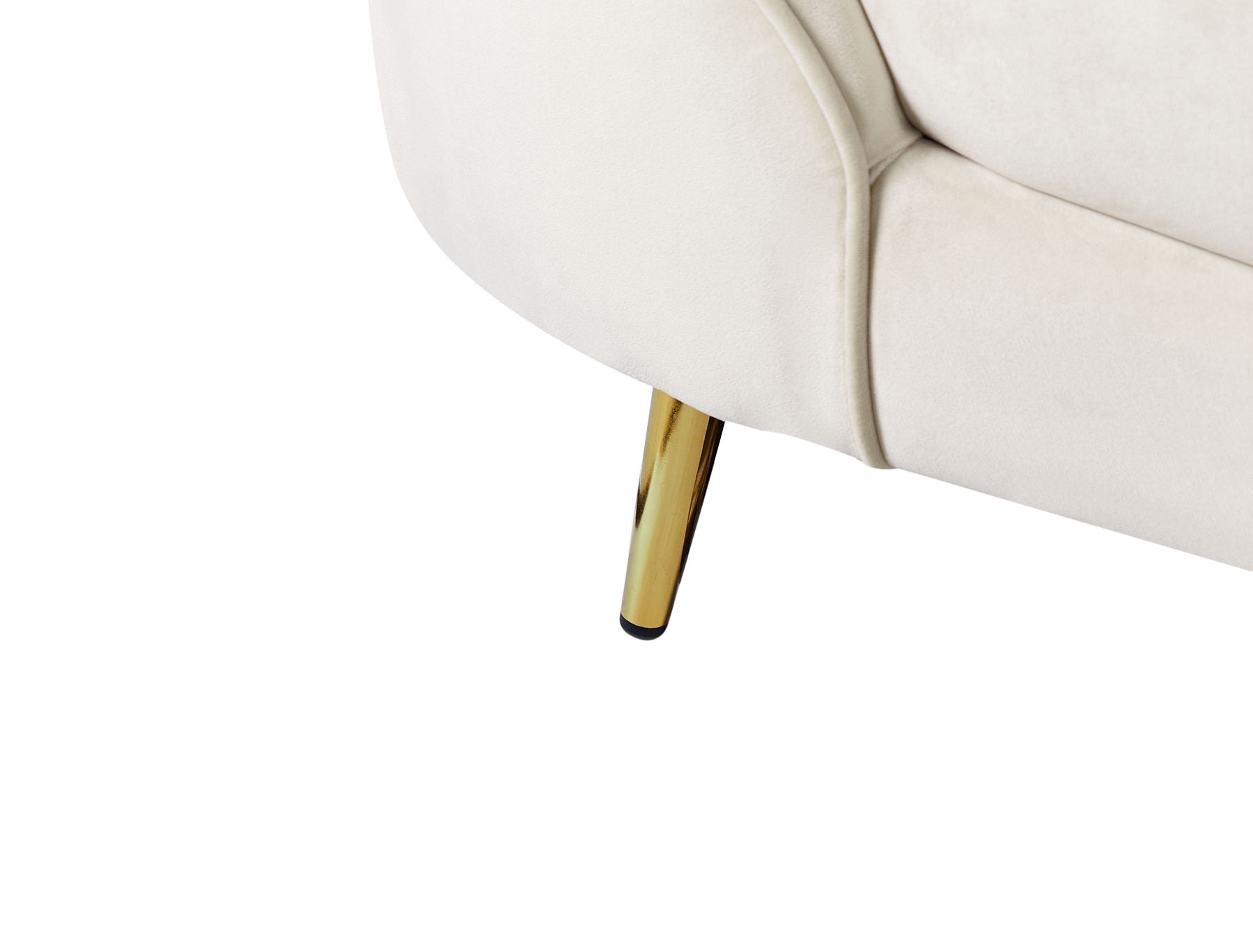 Velvet Sofa Beige SAVAR