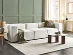 Modular Sofa FALSTERBO Corduroy Off-White 3 Seater