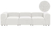 Modular Sofa Corduroy Off-White 3 Seater
