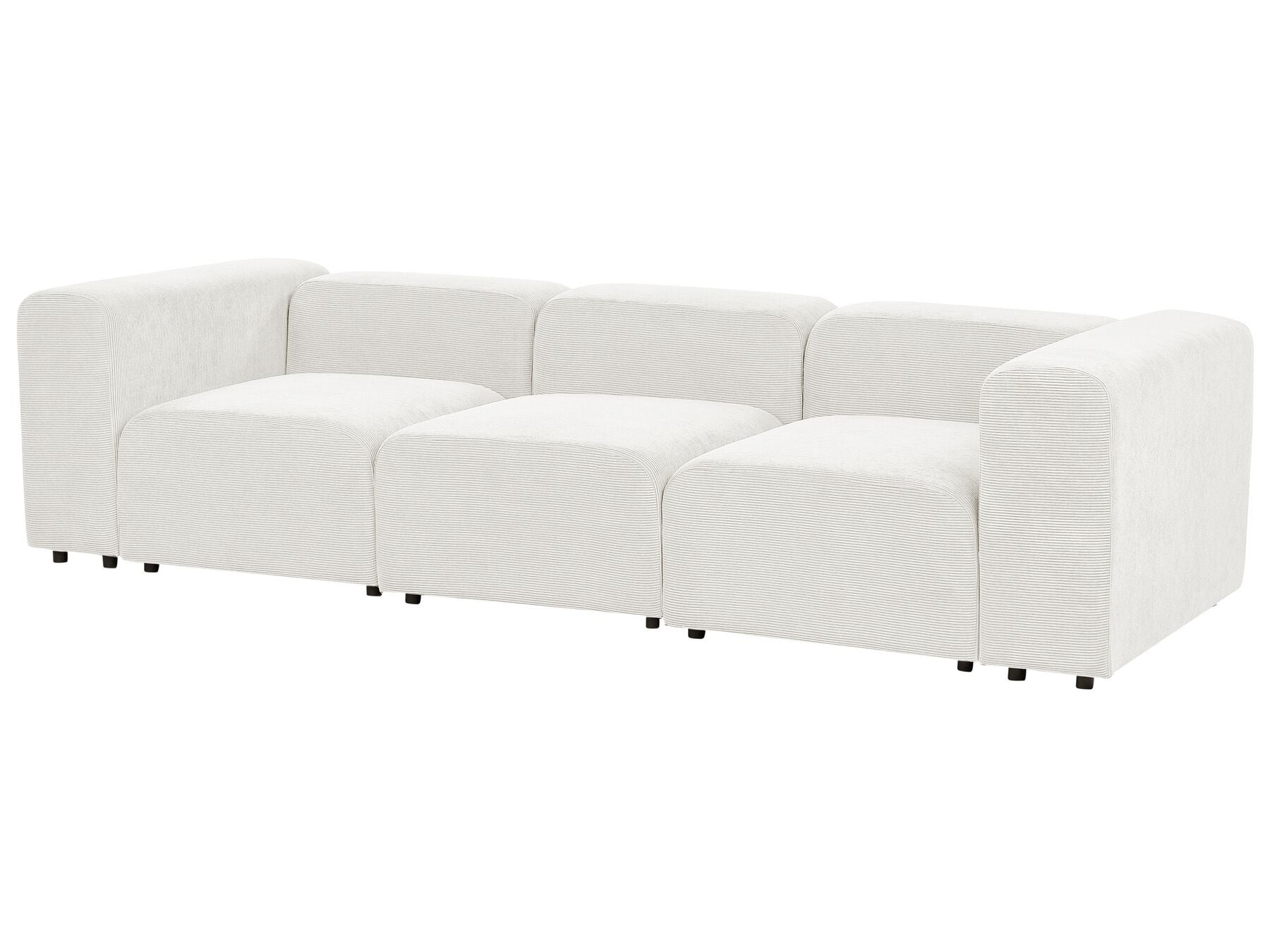 Modular Sofa FALSTERBO Corduroy Off-White 3 Seater