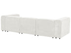 Modular Sofa FALSTERBO Corduroy Off-White 3 Seater