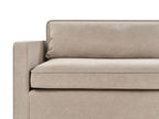 3 seater fabric sofa taupe vinstra