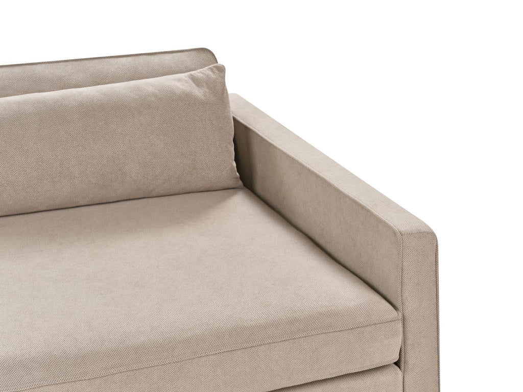3 seater fabric sofa taupe vinstra