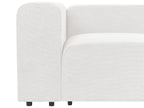 Modular Sofa FALSTERBO Corduroy Off-White 3 Seater