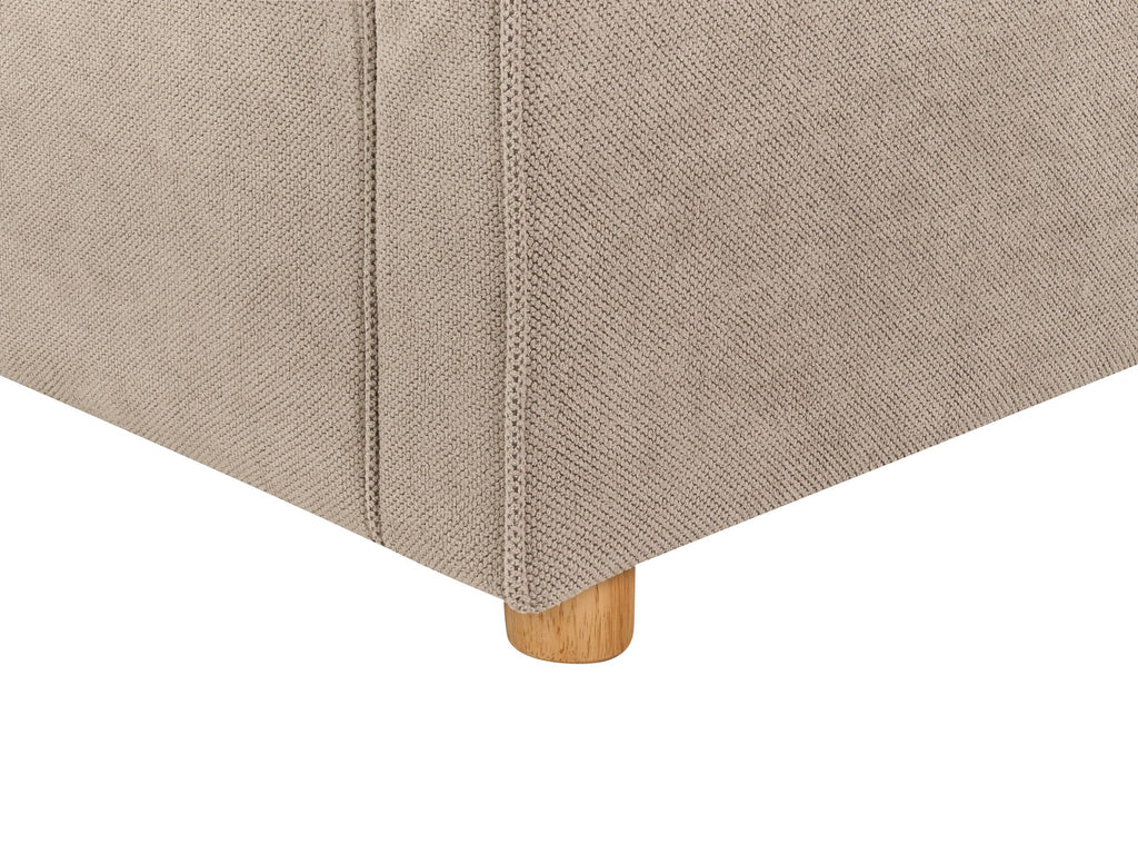 3 seater fabric sofa taupe vinstra