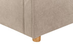 3 seater fabric sofa taupe vinstra