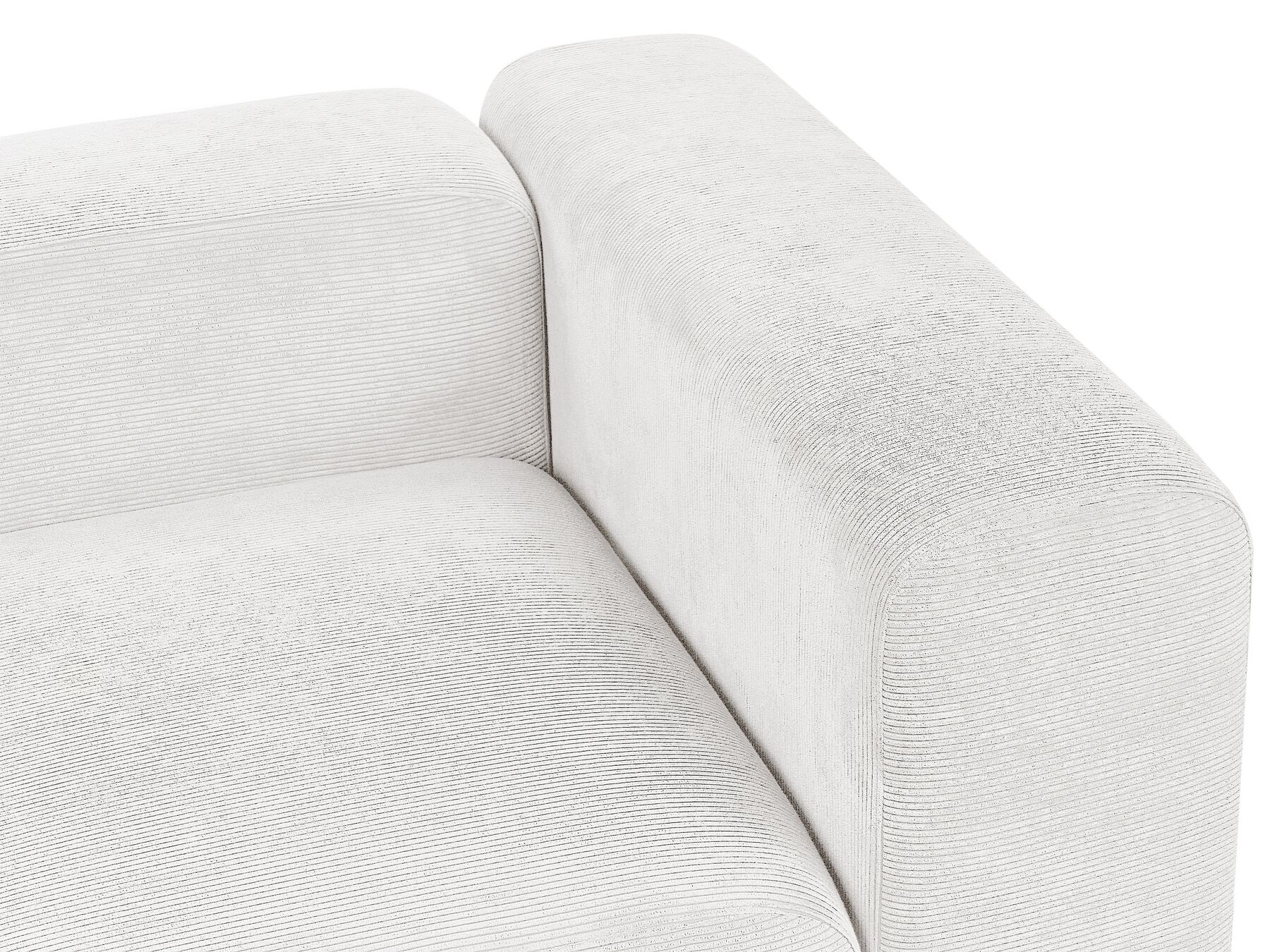 Modular Sofa FALSTERBO Corduroy Off-White 3 Seater