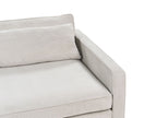 3 Seater Cord Sofa Light Grey VINSTRA