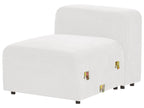 Modular Sofa FALSTERBO Corduroy Off-White with Ottoman 3 Seater