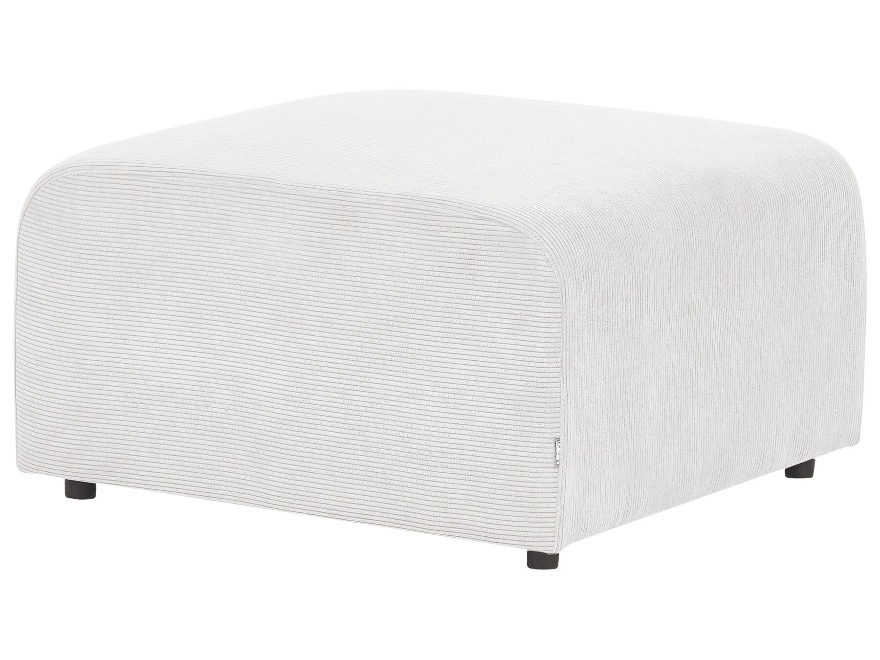 Modular Sofa FALSTERBO Corduroy Off-White with Ottoman 3 Seater