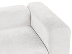 Modular Sofa FALSTERBO Corduroy Off-White with Ottoman 3 Seater