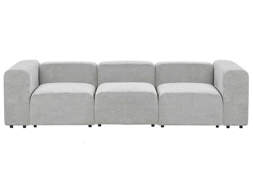 Modular Sofa FALSTERBO Corduroy Grey 3 Seater
