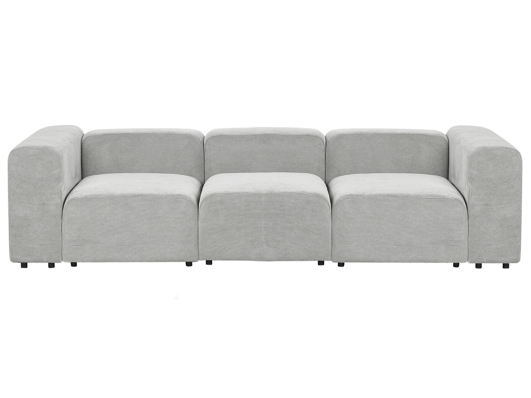 Modular Sofa FALSTERBO Corduroy Grey 3 Seater